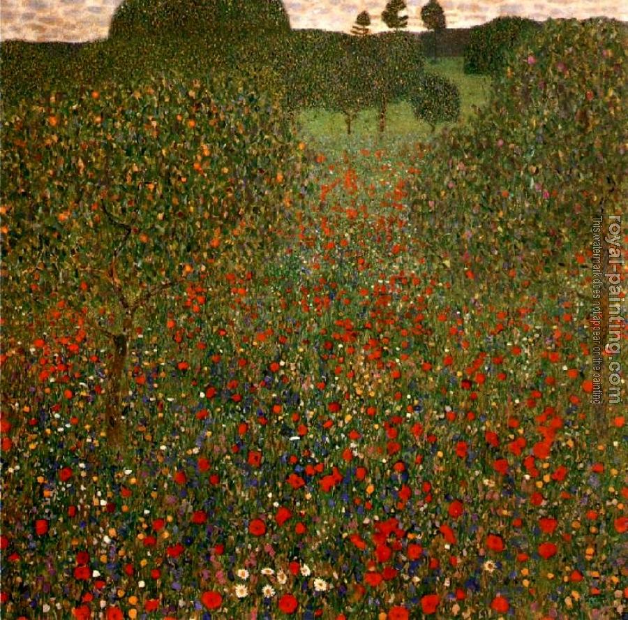 Gustav Klimt : Poppy Field